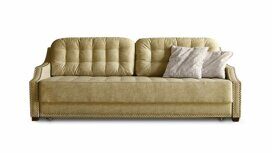 Прямой диван Булата светло-коричневого цвета